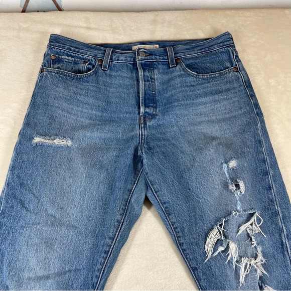 Levi’s Wedgie jeans women’s 32 buttonfly distressed - Picture 6 of 8